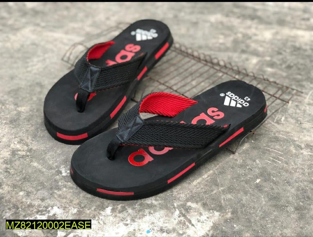 Stylish Men's Flip Flops - Black & Red