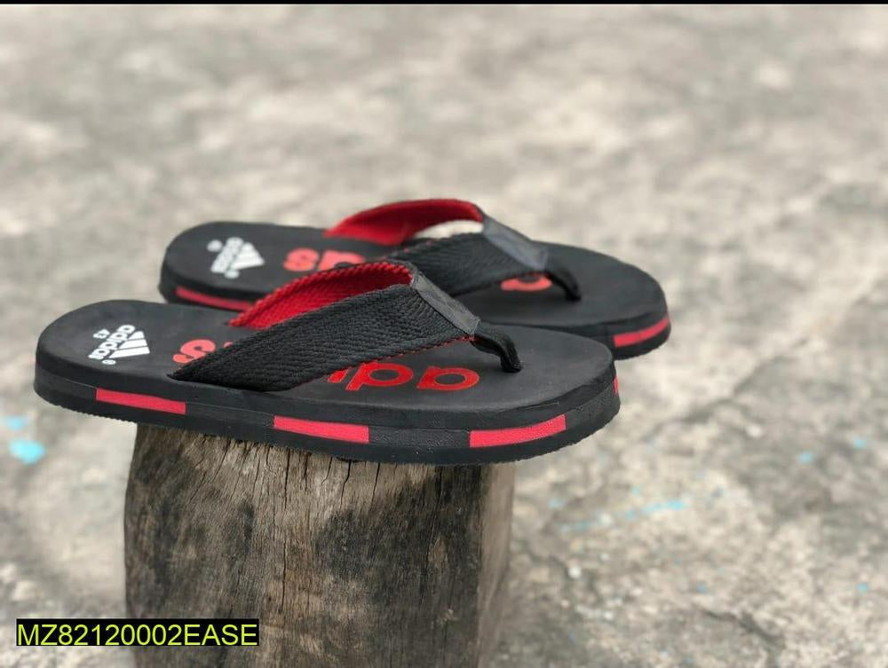 Stylish Men's Flip Flops - Black & Red