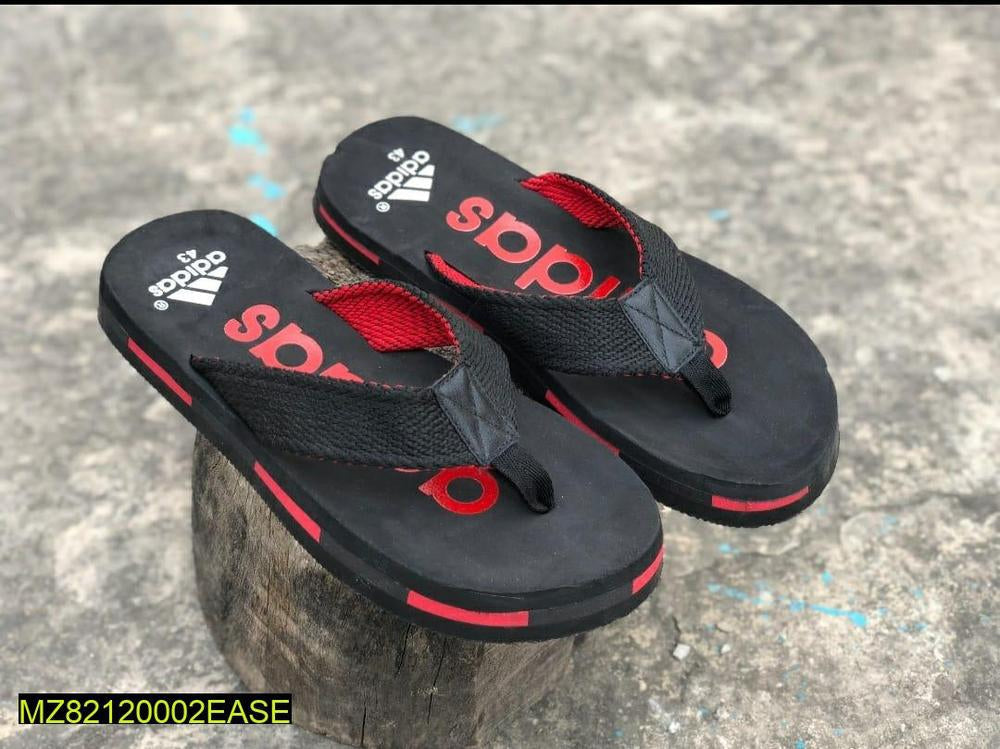 Stylish Men's Flip Flops - Black & Red